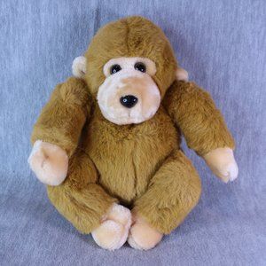 1987 CHOSUN Gorilla Plush Ape 10" Tan Stuffed Animal Toy Monkey VINTAGE